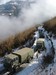 Military Convoy blocks the Sela Pass